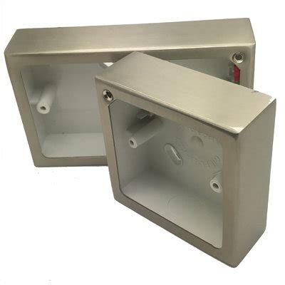 stainless steel surface mount electrical box|decorative surface mount outlet box.